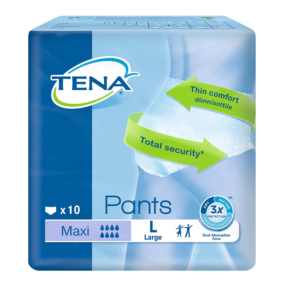 Tena Maxi Pants Large Size - Pack of 10 Incontinence Pants | eBay